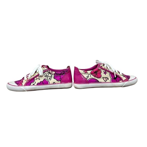 Coach Barrett Q675 Poppy Pink Petal Leather Sneakers 7B Floral Y2K‎ Quiet Luxury - Picture 3 of 13